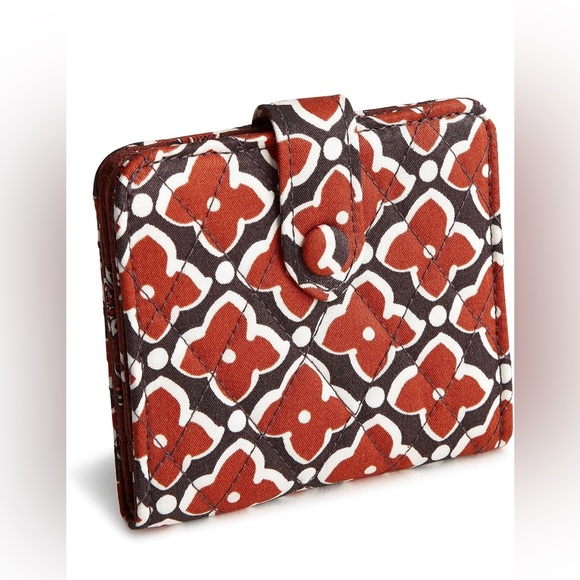 Vera Bradley Women's Premium Cotton Small Tab Wallet, Moorish - Picture 3 of 4